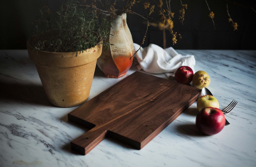 Wood Cutting Board, Walnut & Apple Wood Cutting Board, Appetizer