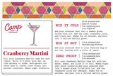 Directions for Cranberry Martini from Camp.