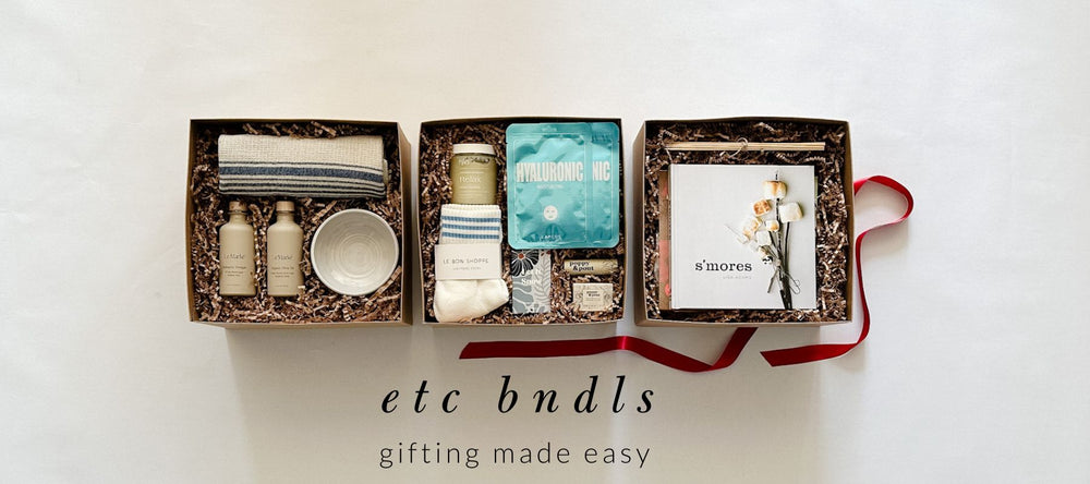 East Third Collective's exclusive bundles for Fall. One thank you or host bundle. One beauty, self-care bundle. One s'mores bundle.