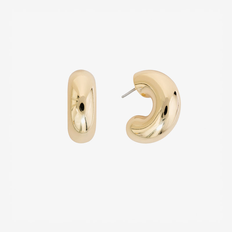 The thick hoop earrings make  a fun birthday gift for her!