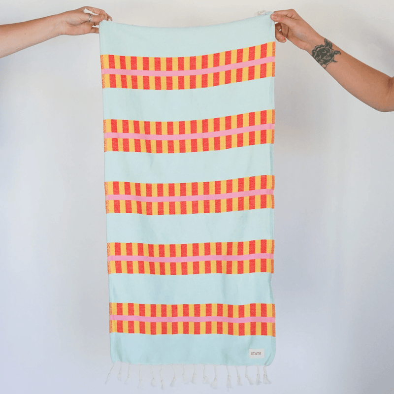 Lattice Turkish Hand Towel in Summer Spritz