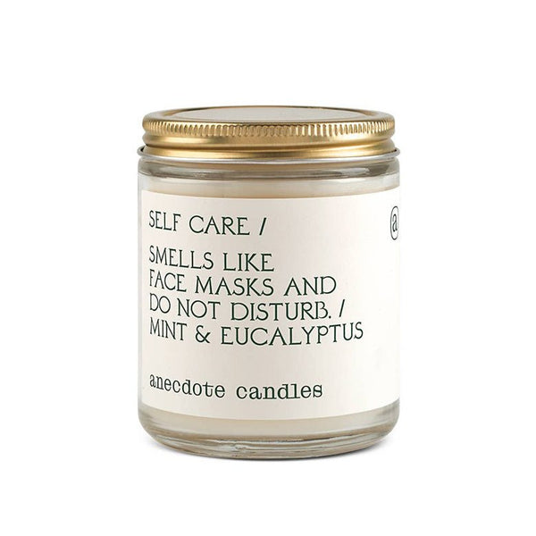 The mint and eucalyptus candle from Anecdote candles gives the gift of relaxation and self-care.