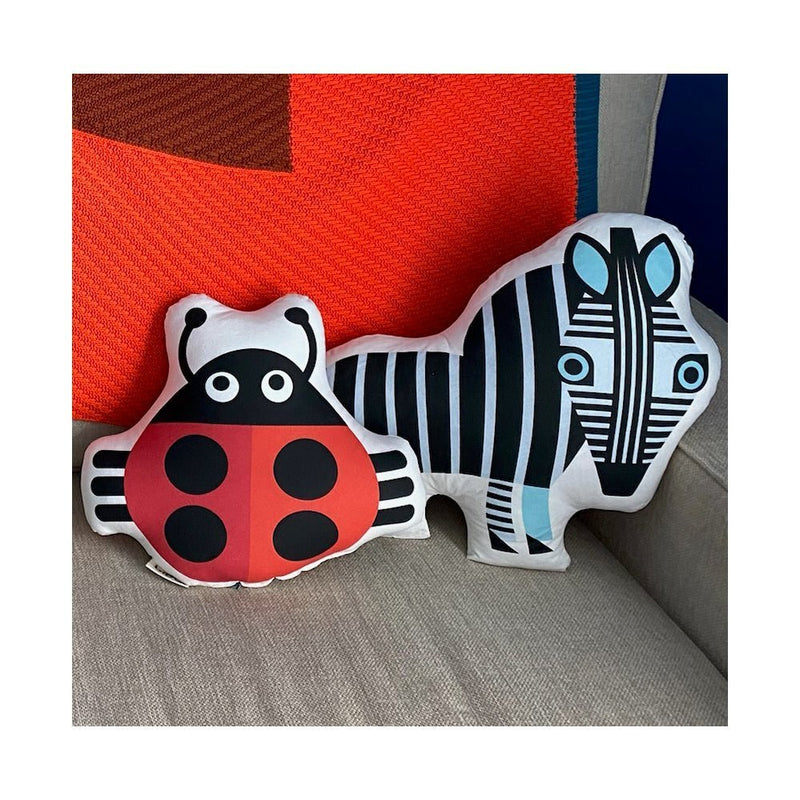 Bibu ladybug cushion. Perfect little pillow for a big sib gift or to decorate the kid’s toy room.