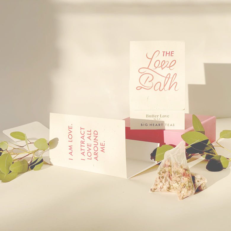 Perfect gift for the bath lover featuring The Love Bath from Big Heart Tea.