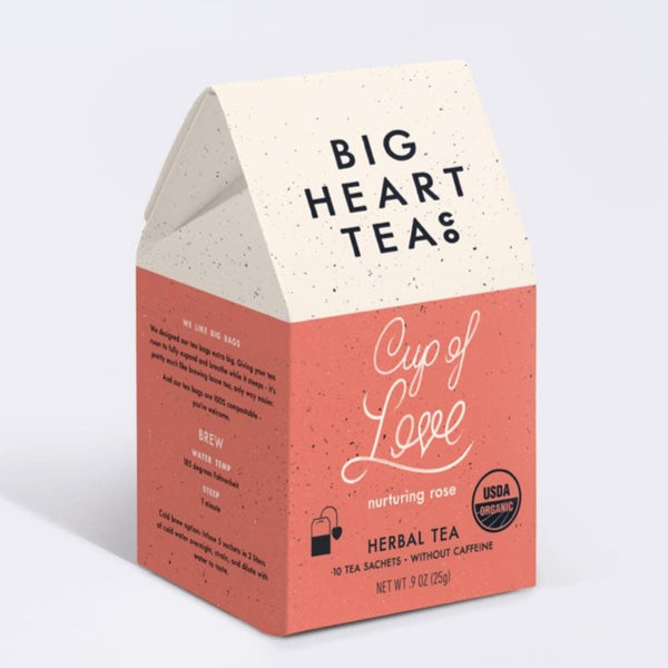 Cup of Love tea from Big Heart Tea.