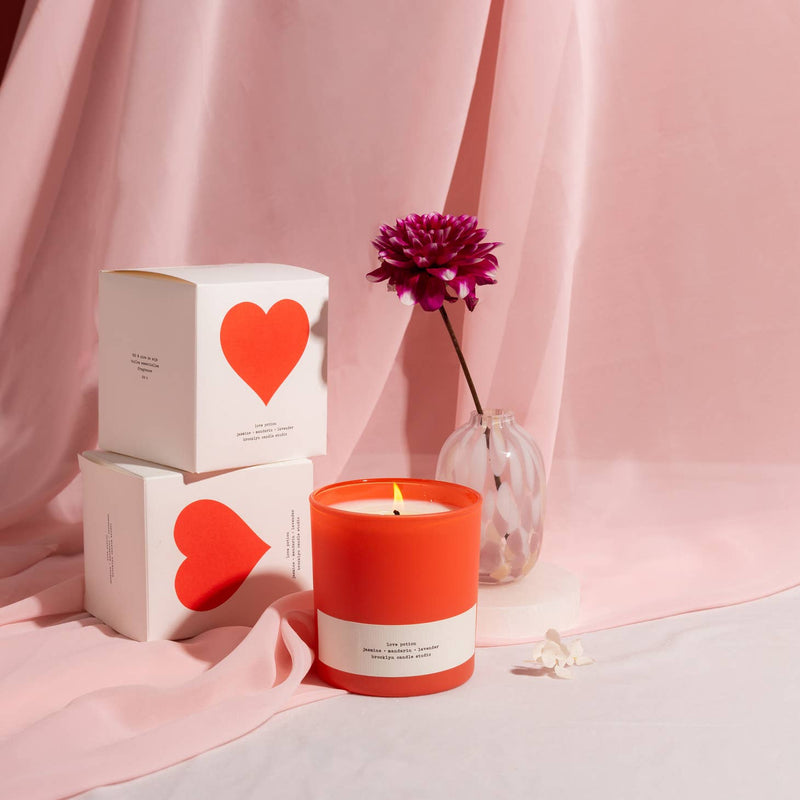 Pair this Brooklyn Candle Studio Love candle with our XOXO matches for a lovely gift.