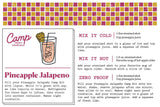 Pineapple Jalapeno recipe card.  