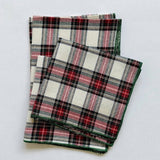 Gorgeous cocktail napkins from Dot and Army in a traditional tartain plaid.