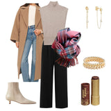 We love this outfit featuring our shashi jewelry and Poppy & Pout lip tint.