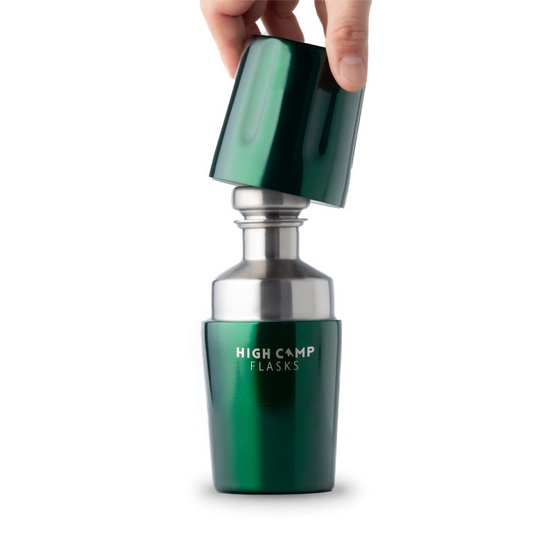 Green tumbler and flask.  Great gift for the adventurer.