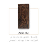 Ziricote wood decription.