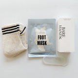 Lapcos foot mask, bare hands pedicure set and girlfriend socks make a great gift for the spa lover.