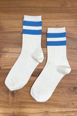 Le Bon Shoppe Her sock with varisty blue stripe