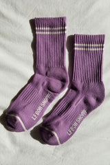 Le Bon Shoppe boyfriend socks in Grape.  These socks are an East Third Collective favorite.