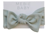 The perfect head wrap for your new baby. They are soft and coordinate with the Mebie Baby organic gown for a baby gift.
