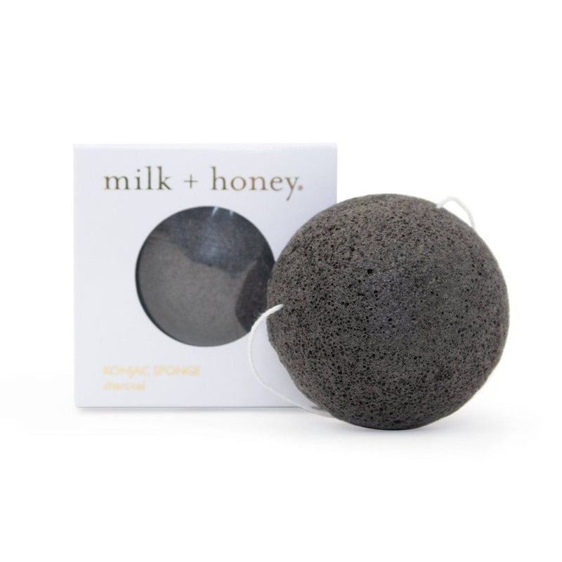 Charcoal konjac sponge from Milk and Honey.
