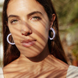 Nat and Noor Nora hoops are one of our best selling gifts for spring and summer.