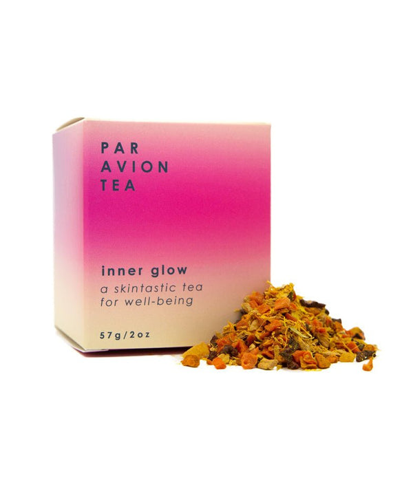 Par Avion Inner Glow tea is a skintastic tea for well-being.