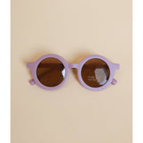 Mauve colored kids sunglasses.  Perfect addition to your baby gift.