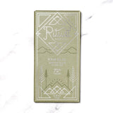 A chocolate bar from ritual chocolate with 70% cacao.