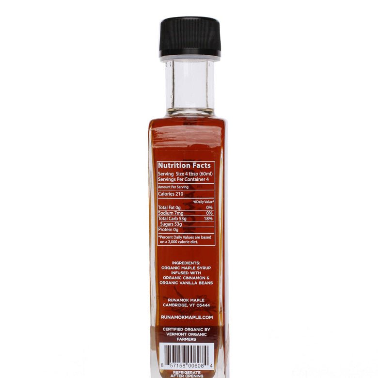 Runamok cinnamon and vanilla infused syrup for breakfast. Pair with our wooden breakfast set for a lovely gift.
