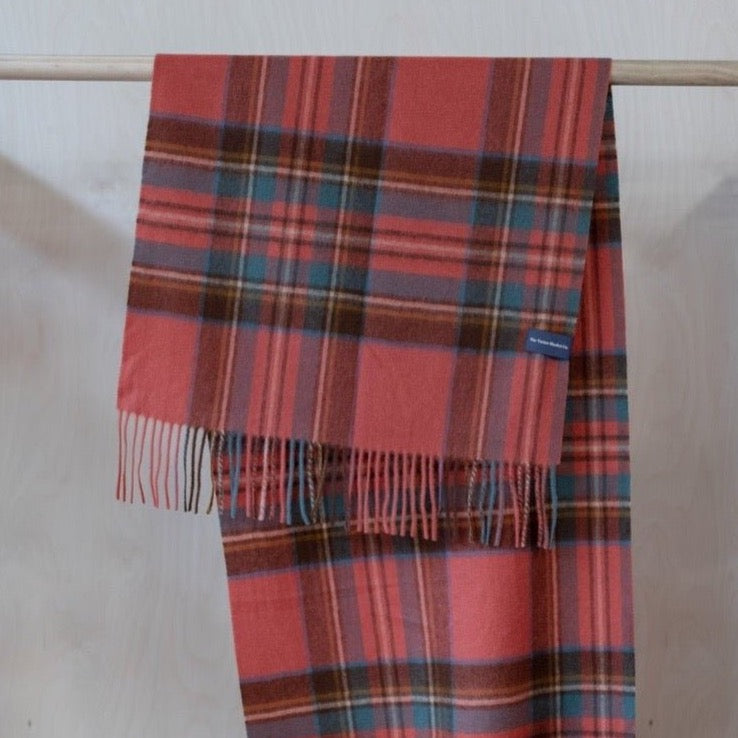 Royal antique plaid scarf