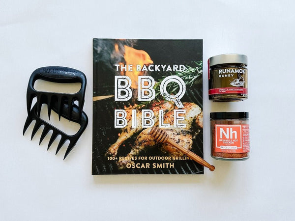The Backyard BBQ Bible paired our bear paws, runamok hot honey and spiceology spices for the ultimate BBQ gift.