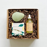 Send them peace and calm with konjac sponge, thulisa naturals shower steamers and butter love body oil.