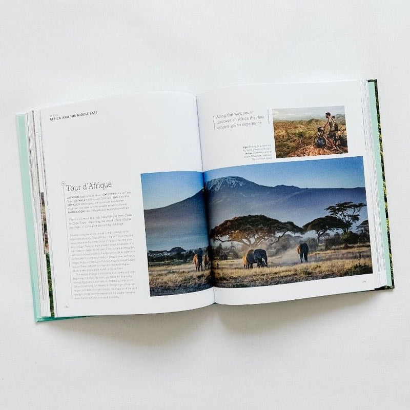 Tour d'Afrique featured on interior page of unforgettable journeys.