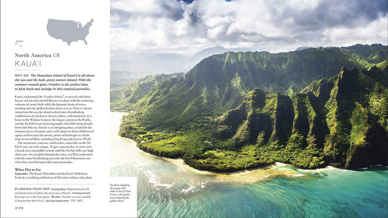 Gorgeous picture of Kauai.  Perfect book for any coffee table. 