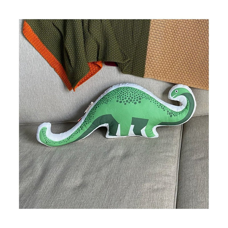 Bibu dinosaur pillow. This cushion makes a great gift for a big sibling.